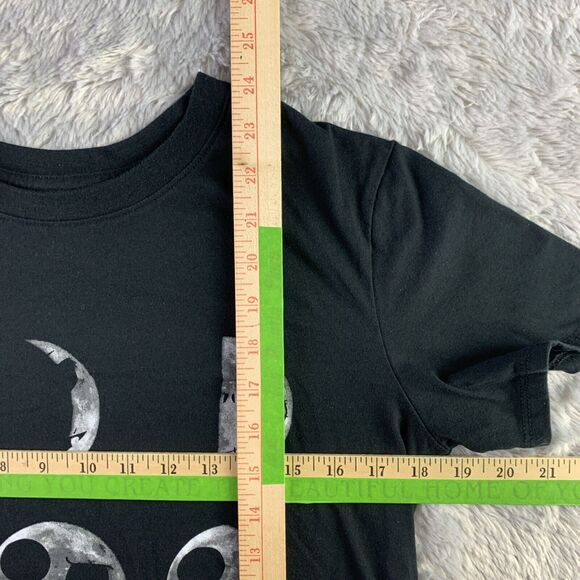 Jack Skellington Shirt Womens Medium Black Moons Nightmare Before Christmas - Picture 5 of 7